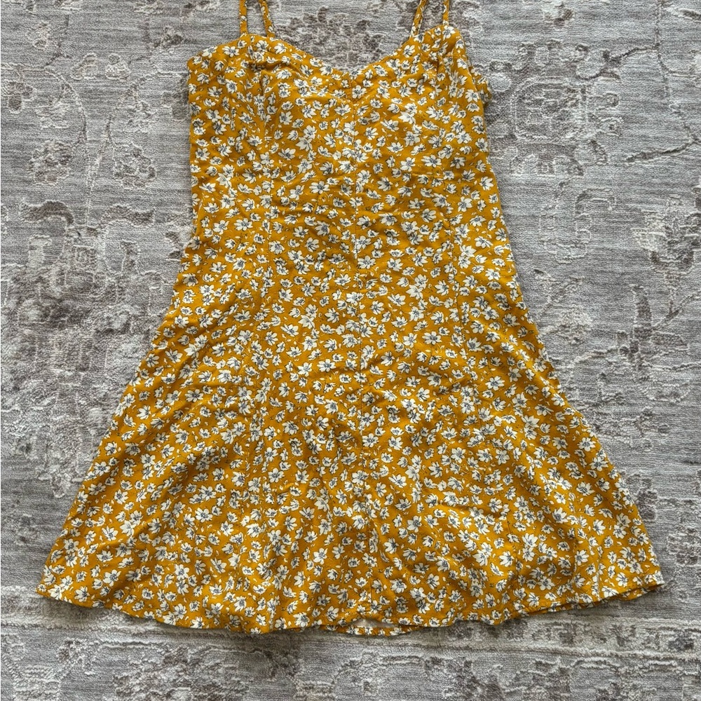 Yellow Floral Dress